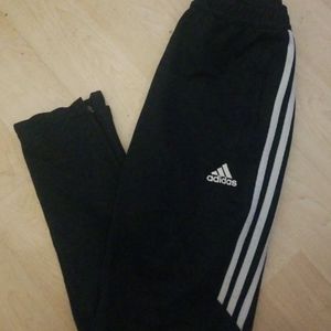 Adidas Essentials 3-Stripes Joggers in Black